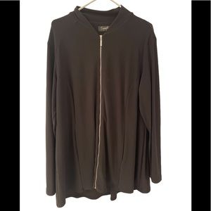 Fantastic Sympli size 16 black zip up shirt/jacket - excellent condition!